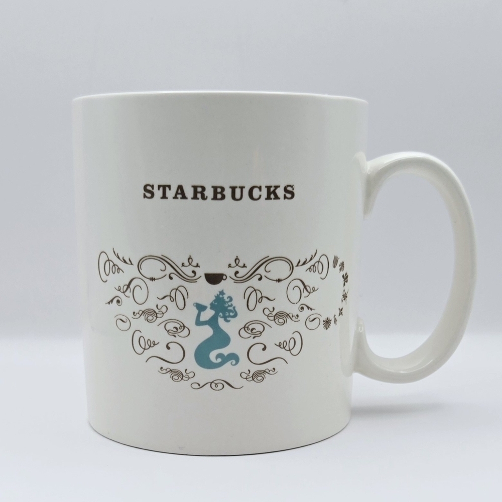 Starbucks Siren Logo Mug – White Ceramic Mermaid Collector Edition